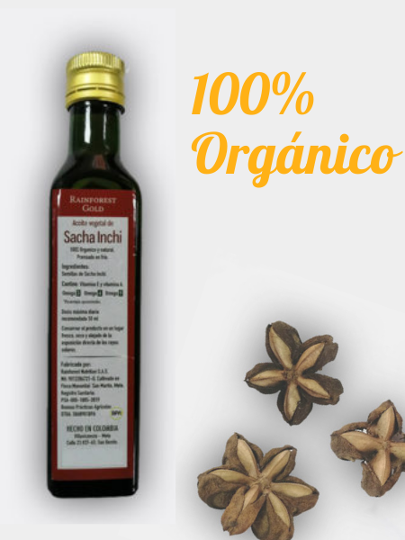 Aceite Sacha Inchi 100% orgánico